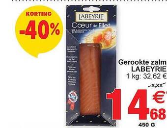 Cora Gerookte zalm labeyrie aanbieding