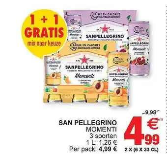 Cora San pellegrino momenti aanbieding