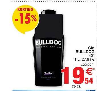 Cora Gin bulldog aanbieding