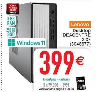 Cora Lenovo desktop aanbieding