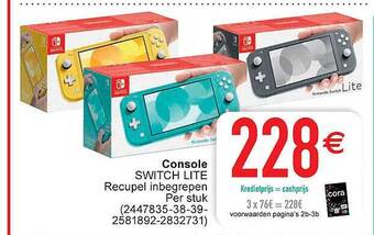 Cora Console switch lite aanbieding