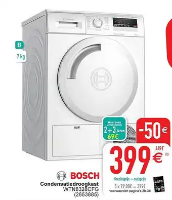 Cora Bosch condensatiedroogkast aanbieding