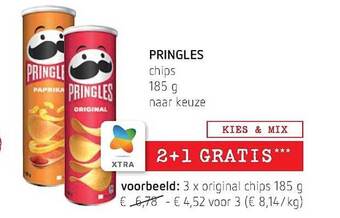 Spar Colruyt Pringles chips aanbieding