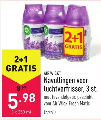 ALDI Air Wick Navullingen voor luchtverfrisser 3 st. aanbieding