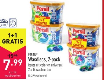 ALDI Persil Wasdiscs, 2 -pack aanbieding