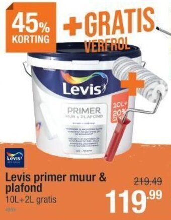 Cevo Levis primer muur & plafond aanbieding