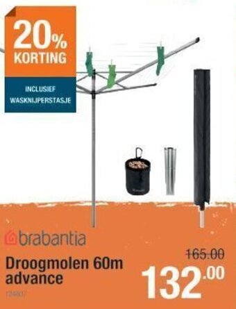 Cevo Brabantia Droogmolen 60m advance aanbieding