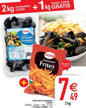 Cora Zeeuwse Mosselen Cora 2kg aanbieding