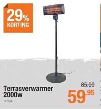 Cevo Terrasverwarmer 2000W aanbieding