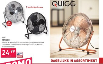 ALDI Quigg Ventilator aanbieding