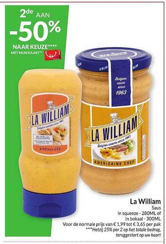 Intermarché La william saus aanbieding