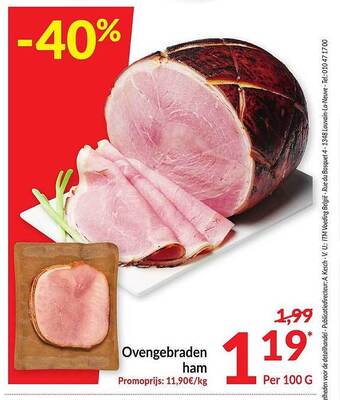 Intermarché Ovengebraden ham aanbieding
