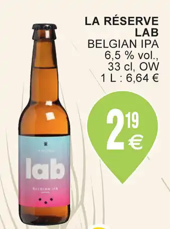 Cora Lab La Reserve Belgian Ipa aanbieding