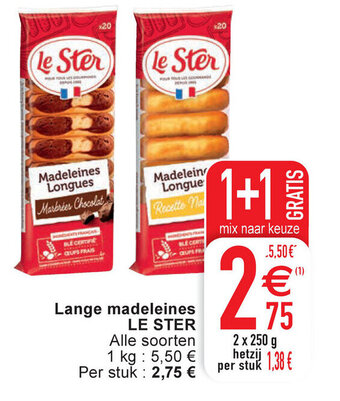 Cora Le Ster Lange Madeleines aanbieding