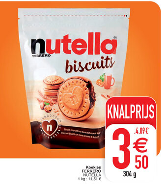 Cora Nutella Ferrero Koekjes aanbieding