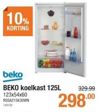 Cevo BEKO koelkast 125L aanbieding