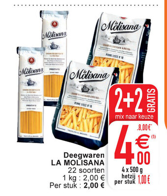 Cora La Molisana Deegwaren aanbieding