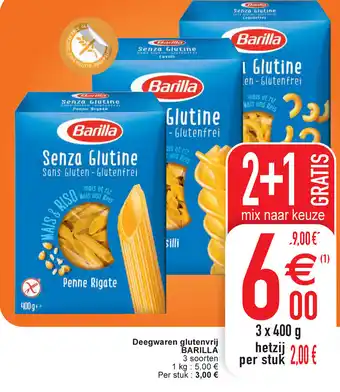 Cora Barilla Daagwaren Glutenvrij aanbieding