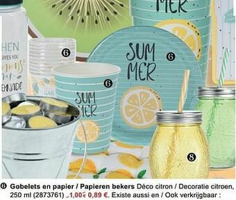 Gobelets en papier - papieren bekers