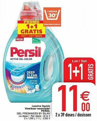 Cora Lessive liquide vloeibaar wasmiddel persil gel freshness by silan aanbieding