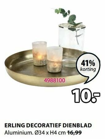Jysk Erling decoratief dienblad aanbieding