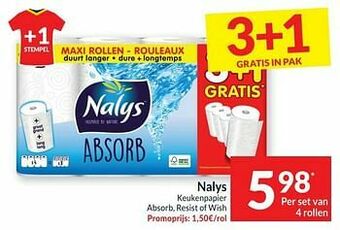 Intermarché Nalys keukenpapier absorb, resist of wish aanbieding