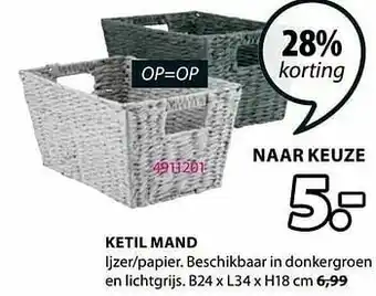 Jysk Ketil mand aanbieding