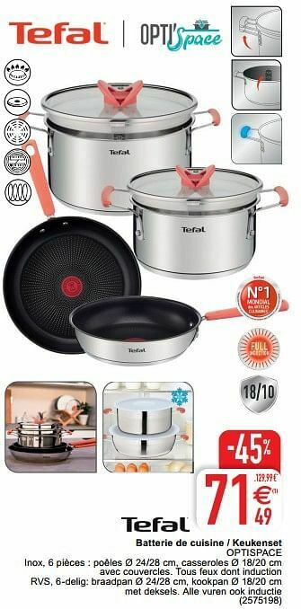 Cora Batterie de cuisine - keukenset optispace aanbieding