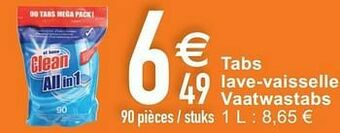 Tabs lave-vaisselle vaatwastabs