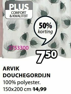 Jysk Arvik douchegordijn aanbieding