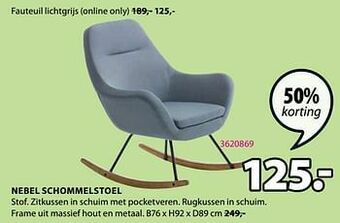 Jysk Nebel schommelstoel aanbieding