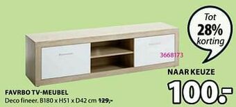 Jysk Favrbo tv-meubel aanbieding