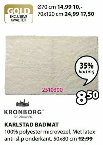 Jysk Karlstad badmat aanbieding