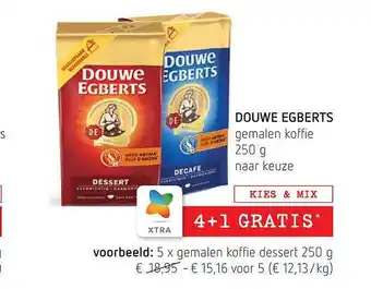 Spar Douwe egberts gemalen koffie aanbieding