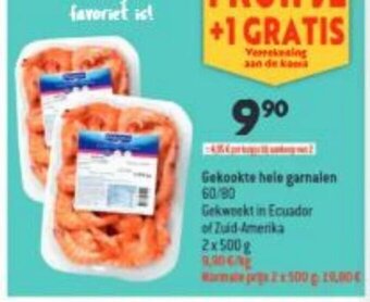 Gekookte Hele Garnalen