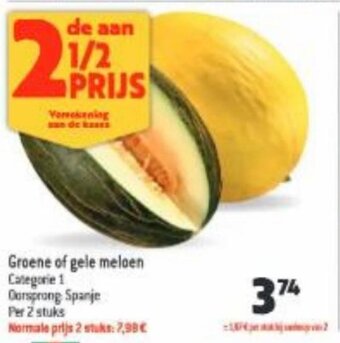 Groene of Gele Meloen