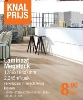 Cevo Laminaat Megalock aanbieding