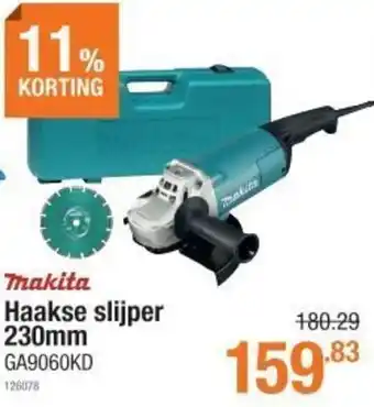 Cevo Makita Haakse slijper 230mm GA9060KD aanbieding