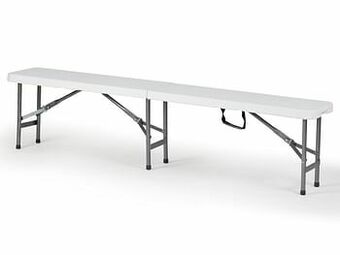 Brico Vouwbare bank Party wit 181cm aanbieding