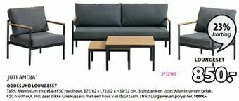 Jysk Oddesund loungeset aanbieding