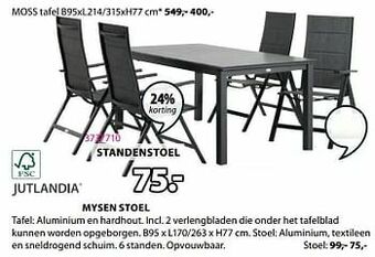 Jysk Mysen stoel aanbieding