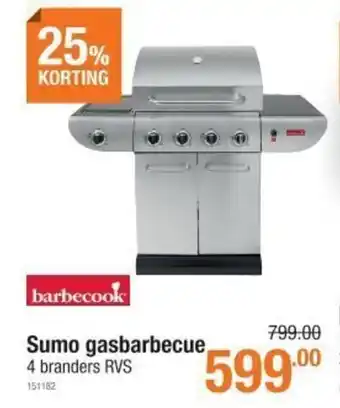 Cevo Barbecook Sumo gasbarbecue aanbieding