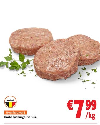 Colruyt Barbecueburger Varken aanbieding