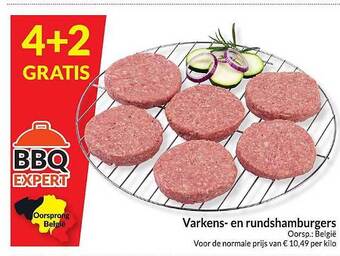 Varkens en rundshamburgers