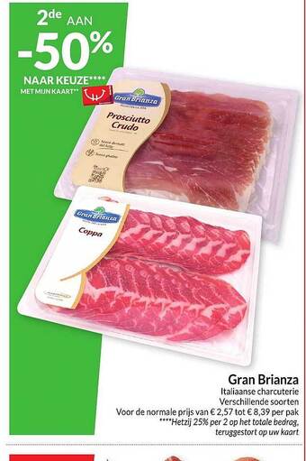 Intermarché Gran brianza italiaanse charcuterie aanbieding