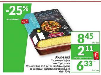 Intermarché Boubasud couscous of tajine aanbieding