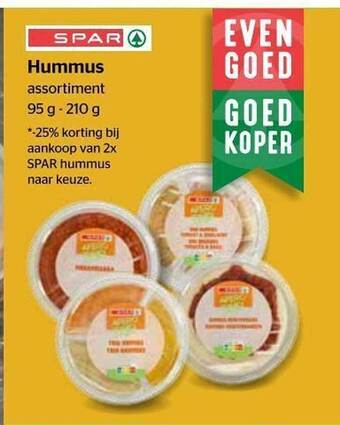 Spar Hummus aanbieding
