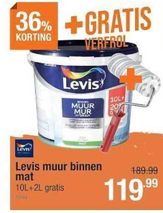 Cevo Levis muur binnen mat aanbieding