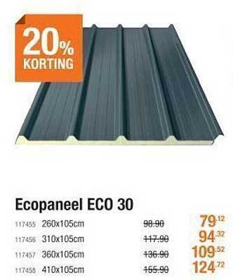 Cevo Ecopaneel eco 30 aanbieding