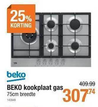 Cevo Beko kookplaat gas aanbieding
